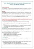 OHIO PERMIT TEST ACTUAL EXAM - 148 Questions and&NewLine;Answers with Detailed Rationales