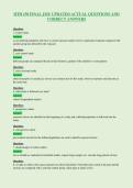 HTH 150 FINAL JMU UPDATED ACTUAL QUESTIONS AND&NewLine;CORRECT ANSWERS