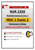 NUR 2356 MDC 1 Exam 2 &ndash; Multidimensional Care &lpar;2026&sol;2027&rpar; Study Guide&comma; 100&percnt; Guarantee Pass