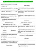 IVY TECH APHY 101 Final Exam Test Questions and Answers Rated A