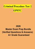 Criminal Procedure Test 2 GPSTC 2026 &vert; Georgia Criminal Procedure Study Guide & Practice Questions