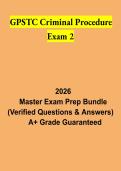 GPSTC Criminal Procedure Exam 2 2026 &vert; Georgia Criminal Procedure Study Guide & Practice Questions