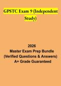 GPSTC Exam 9 Independent Study 2026 &vert; Georgia Public Safety Training Exam Study Guide & Practice Questions