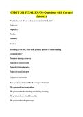 CMGT 201 FINAL EXAM-Questions with Correct&NewLine;Answers