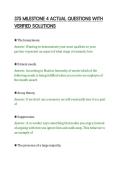 375 MILESTONE 4 ACTUAL QUESTIONS WITH&NewLine;VERIFIED SOLUTIONS