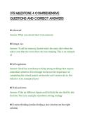 375 MILESTONE 4 COMPREHENSIVE&NewLine;QUESTIONS AND CORRECT ANSWERS
