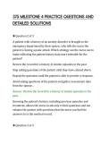 375 MILESTONE 4 PRACTICE QUESTIONS AND&NewLine;DETAILED SOLUTIONS