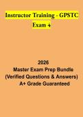 Instructor Training - GPSTC Exam 4 Study Guide 2026 &vert; Georgia Public Safety Instructor Certification Practice Questions