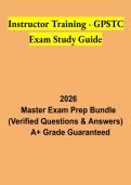 Instructor Training - GPSTC Exam Study Guide 2026 &vert; Georgia Public Safety Instructor Certification & Practice Questions
