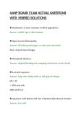 AANP BOARD EXAM ACTUAL QUESTIONS&NewLine;WITH VERIFIED SOLUTIONS