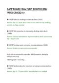 AANP BOARD EXAM FULLY SOLVED EXAM&NewLine;PAPER GRADED A