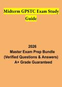 Midterm GPSTC Exam Study Guide 2026 &vert; Georgia Public Safety Training Practice Questions & Exam Review