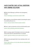 AAOS CHAPTER 2 EMT ACTUAL QUESTIONS&NewLine;WITH VERIFIED SOLUTIONS