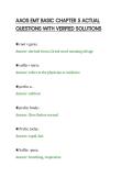 AAOS EMT BASIC CHAPTER 5 ACTUAL&NewLine;QUESTIONS WITH VERIFIED SOLUTIONS