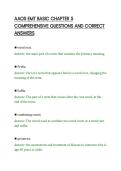 AAOS EMT BASIC CHAPTER 5&NewLine;COMPREHENSIVE QUESTIONS AND CORRECT&NewLine;ANSWERS