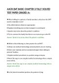 AAOS EMT BASIC CHAPTER 5 FULLY SOLVED&NewLine;TEST PAPER GRADED A&plus;