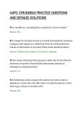 AAPC CPB BUNDLE PRACTICE QUESTIONS&NewLine;AND DETAILED SOLUTIONS