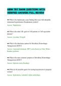 ABIM TEST BANK QUESTIONS WITH&NewLine;VERIFIED ANSWERS FULL REVIEW&NewLine;