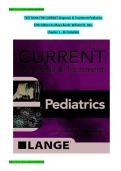 Test Bank for CURRENT Diagnosis & Treatment Pediatrics 24th Edition by William W&period; Hay &vert; All Chapters