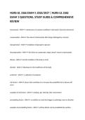 NURS-UL 3366 EXAM 1 2026&sol;2027 &vert; NURS-UL 3366 EXAM 1 QUESTIONS&comma; STUDY GUIDE & COMPREHENSIVE REVIEW