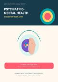Psychiatric Mental Health Nursing Practice Exam 2026 &vert; 50 NCLEX-Style Questions and Answer Key