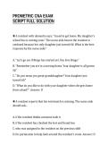 PROMETRIC CNA EXAM&NewLine;SCRIPT FULL SOLUTION