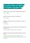 ACEABLE AGENT PRINCIPLES OF REAL&NewLine;ESTATE TEST BANK QUESTIONS WITH&NewLine;VERIFIED ANSWERS FULL REVIEW