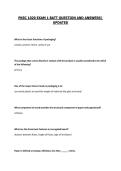 PKSC 1020 EXAM 1 BATT QUESTION AND ANSWERS&vert; 2027 UPDATED