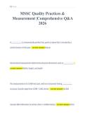 MSSC Quality Practices &&NewLine;Measurement &vert;Comprehensive Q&A&NewLine;2026