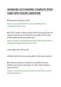 ADVANCED ACCOUNTING COMPLETE STUDY&NewLine;GUIDE WITH SOLVED QUESTIONS