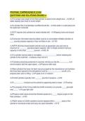 PROPANE COMPREHENSIVE EXAM&NewLine;QUESTIONS AND SOLUTIONS GRADED A