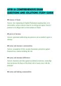 AFSB 151 COMPREHENSIVE EXAM&NewLine;QUESTIONS AND SOLUTIONS STUDY GUIDE