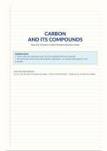 Carbon and Its Compounds &mdash; Ultra-Premium Exam Revision Notes