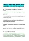 AFSB 152 COMPLETE EXAMINATION TEST&NewLine;QUESTIONS WITH VERIFIED SOLUTIONS
