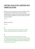 AHIP FINAL EXAM ACTUAL QUESTIONS WITH&NewLine;VERIFIED SOLUTIONS