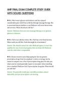 AHIP FINAL EXAM COMPLETE STUDY GUIDE&NewLine;WITH SOLVED QUESTIONS