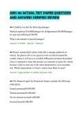 AINS 101 ACTUAL TEST PAPER QUESTIONS&NewLine;AND ANSWERS VERIFIED REVIEW