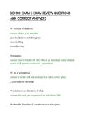 BIO 100 EXAM 3 EXAM REVIEW QUESTIONS&NewLine;AND CORRECT ANSWERS
