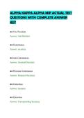 ALPHA KAPPA ALPHA MIP ACTUAL TEST&NewLine;QUESTIONS WITH COMPLETE ANSWER&NewLine;KEY