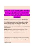 NUR 185 Exam 2 2026&sol;2027 Hondros &NewLine;Nursing Actual Questions & Verified &NewLine;Answers &ndash; Complete Solutions Instant &NewLine;Download 