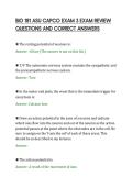 BIO 181 ASU CAPCO EXAM 3 EXAM REVIEW&NewLine;QUESTIONS AND CORRECT ANSWERS&NewLine;
