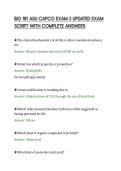 BIO 181 ASU CAPCO EXAM 3 UPDATED EXAM&NewLine;SCRIPT WITH COMPLETE ANSWERS&NewLine;