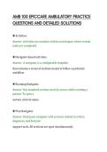 AMB 100 EPICCARE AMBULATORY PRACTICE&NewLine;QUESTIONS AND DETAILED SOLUTIONS