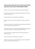 NURS 3122 FINAL EXAM 2026&sol;2027 &vert; NURS 3122 FINAL EXAM QUESTIONS&comma; STUDY GUIDE & COMPREHENSIVE REVIEW