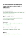 BIO 202 EXAM 3 STUDY COMPREHENSIVE&NewLine;QUESTIONS AND ANSWERS GRADED A&plus;&NewLine;PREPARATION&NewLine;