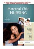 Test Bank for Maternal-Child Nursing 6th Edition by McKinney&comma; James&comma; Mau&comma; Murray&comma; Nelson&comma; Ashwill&comma; and Carroll