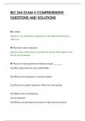 BIO 264 EXAM 4 COMPREHENSIVE&NewLine;QUESTIONS AND SOLUTIONS