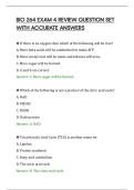 BIO 264 EXAM 4 REVIEW QUESTION SET&NewLine;WITH ACCURATE ANSWERS&NewLine;
