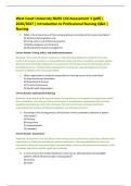 West Coast University NURS 110 Assessment 3 &lpar;pdf&rpar; &vert; &NewLine;2026&sol;2027 &vert; Introduction to Professional Nursing Q&A &vert; &NewLine;Nursing 