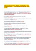 West Coast EMT Block 1 Exam&colon; 170 Questions with Verified Answers & Rationales &lpar;NREMT & EMS Study Guide&rpar;